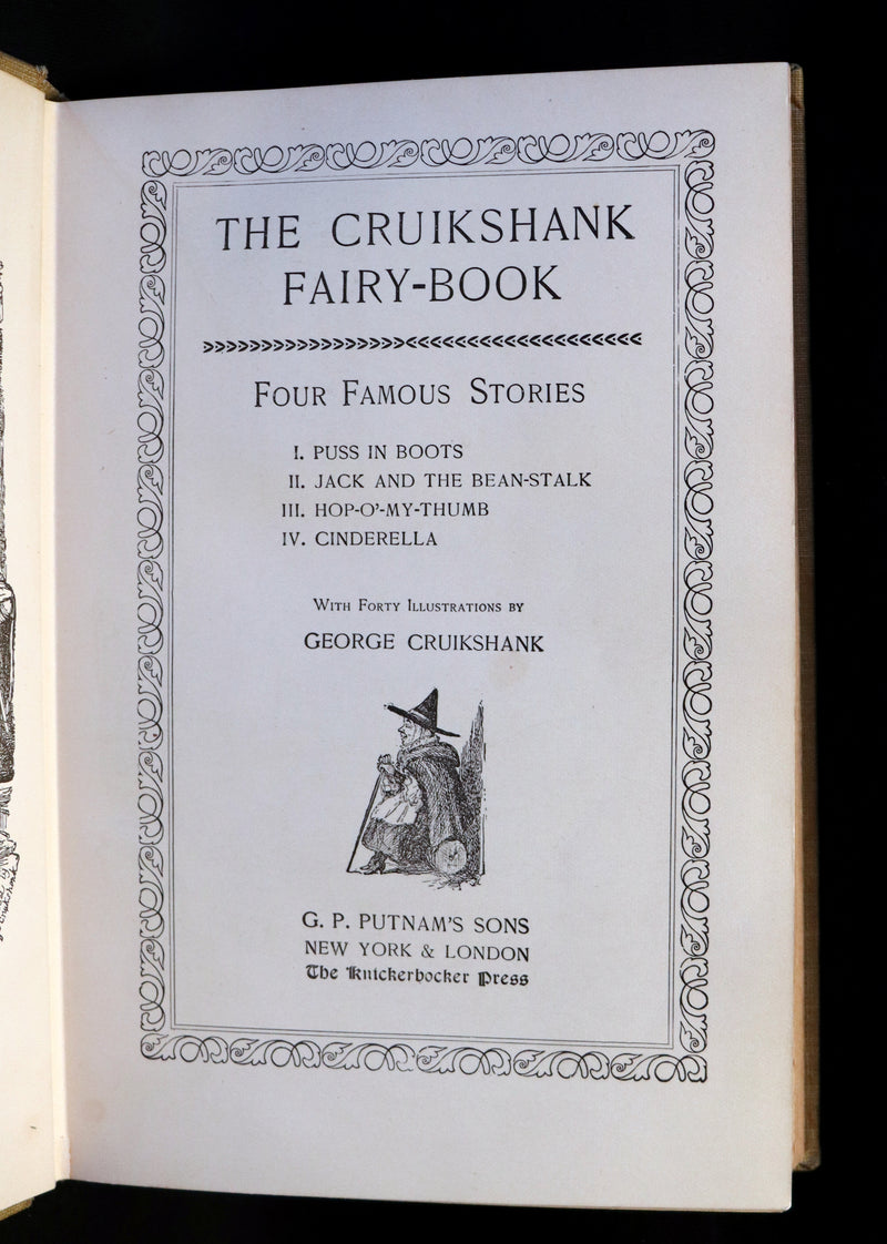 1900 Scarce Book - The CRUIKSHANK FAIRY BOOK - Four Famous Stories Illustrated.