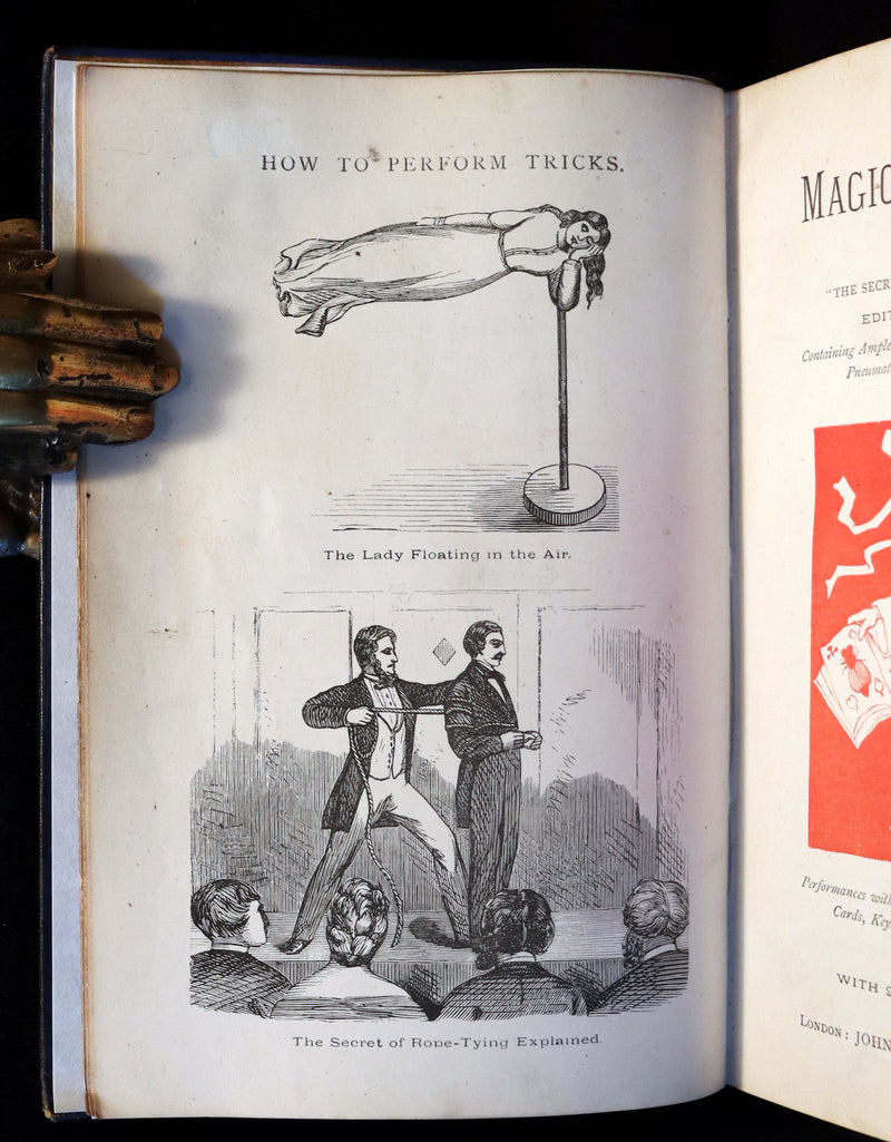 1872 Scarce Book - The Magician's Own Book - Legerdemain, Prestidigitation, Performances with Cups and Balls, Eggs, Hats.
