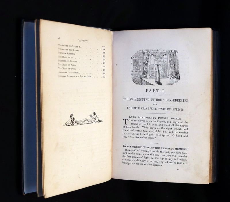 1872 Scarce Book - The Magician's Own Book - Legerdemain, Prestidigitation, Performances with Cups and Balls, Eggs, Hats.