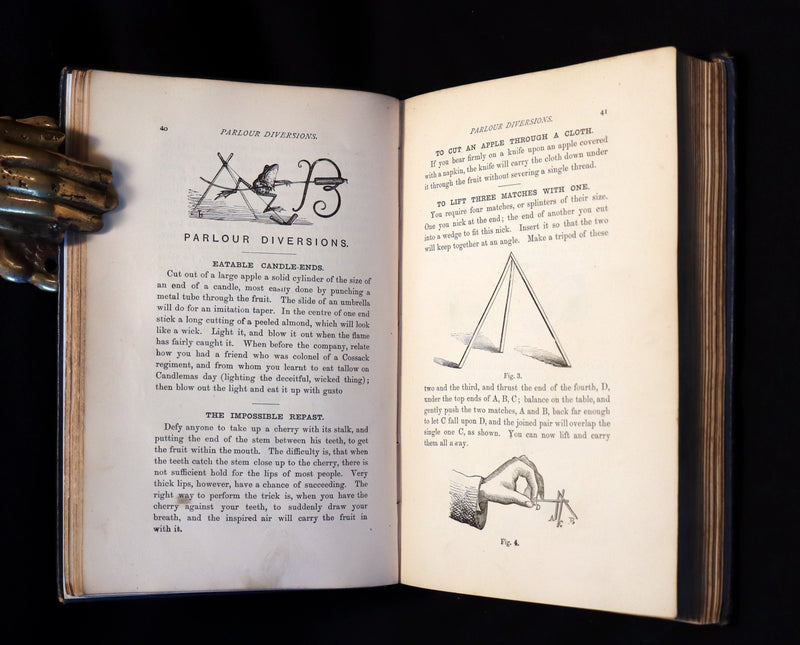 1872 Scarce Book - The Magician's Own Book - Legerdemain, Prestidigitation, Performances with Cups and Balls, Eggs, Hats.
