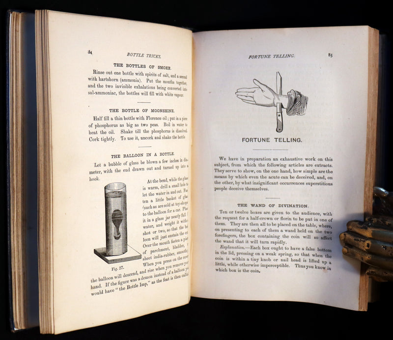 1872 Scarce Book - The Magician's Own Book - Legerdemain, Prestidigitation, Performances with Cups and Balls, Eggs, Hats.
