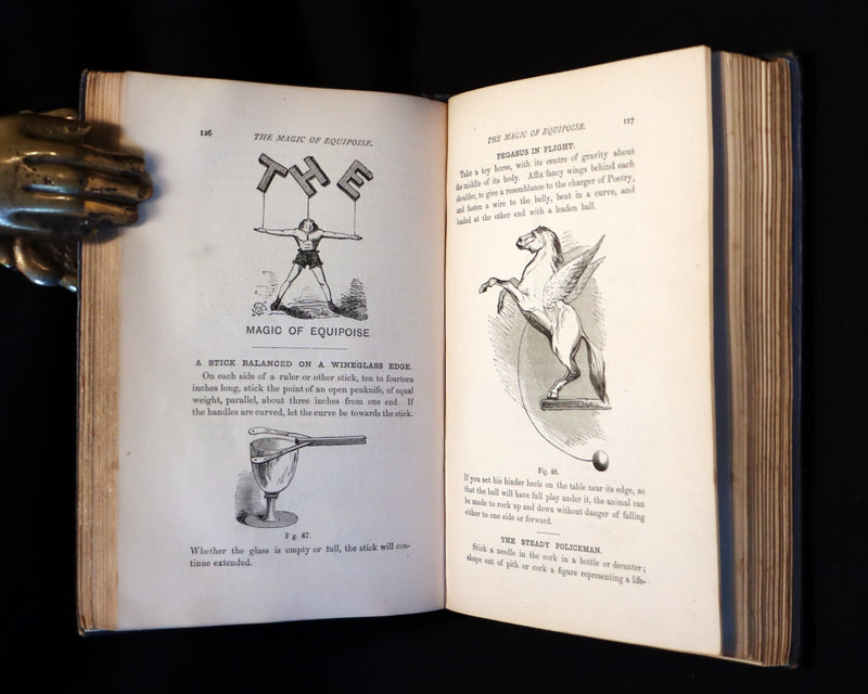 1872 Scarce Book - The Magician's Own Book - Legerdemain, Prestidigitation, Performances with Cups and Balls, Eggs, Hats.