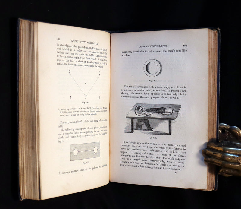 1872 Scarce Book - The Magician's Own Book - Legerdemain, Prestidigitation, Performances with Cups and Balls, Eggs, Hats.
