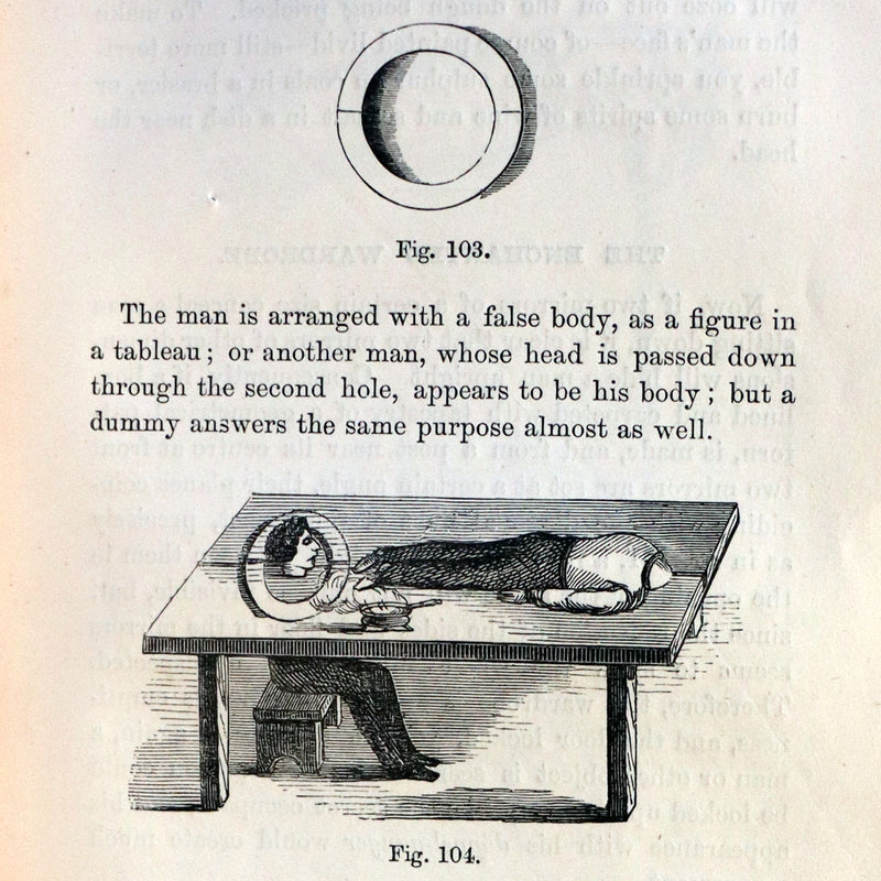 1872 Scarce Book - The Magician's Own Book - Legerdemain, Prestidigitation, Performances with Cups and Balls, Eggs, Hats.
