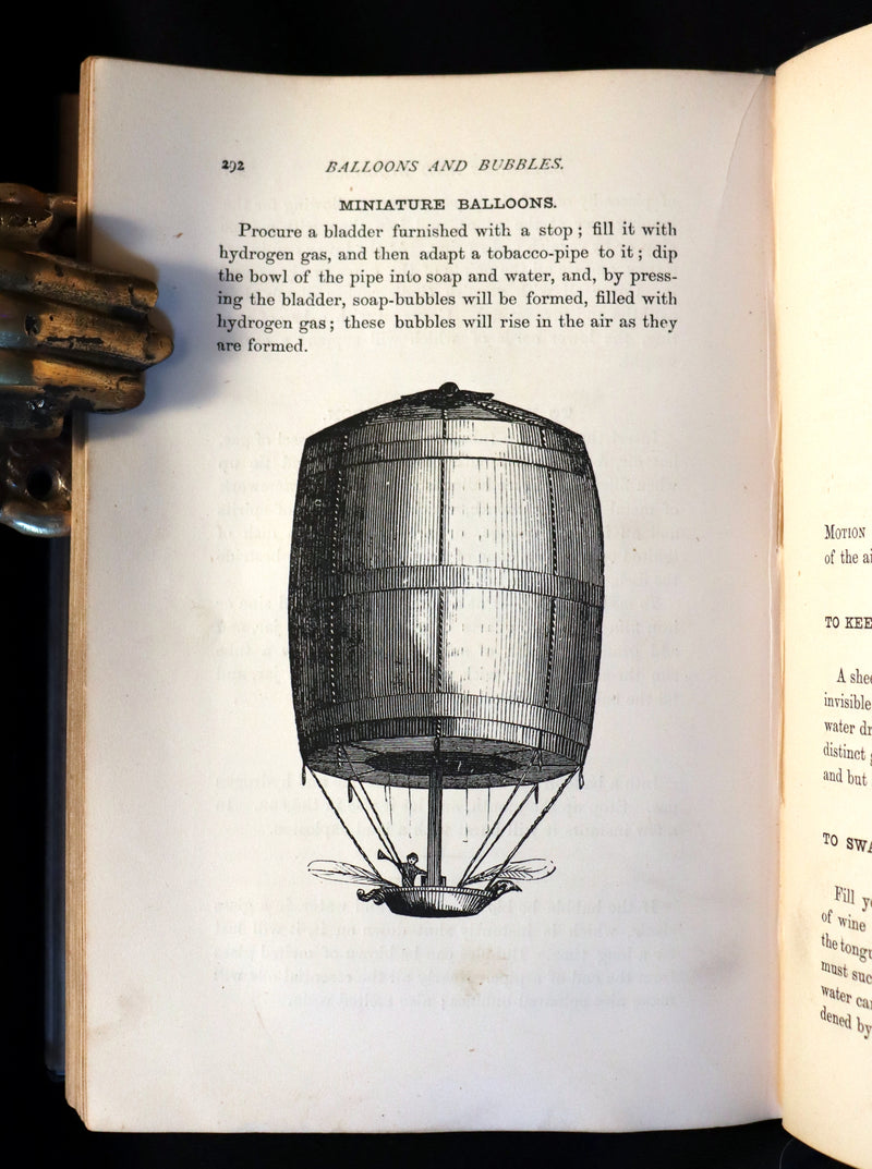 1872 Scarce Book - The Magician's Own Book - Legerdemain, Prestidigitation, Performances with Cups and Balls, Eggs, Hats.