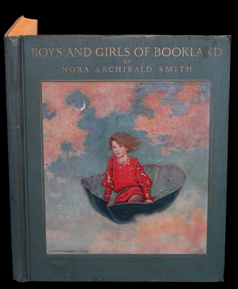 1923 Rare Book - Boys and Girls of BOOKLAND illustrated by Jessie Willcox Smith. 1st Edition.