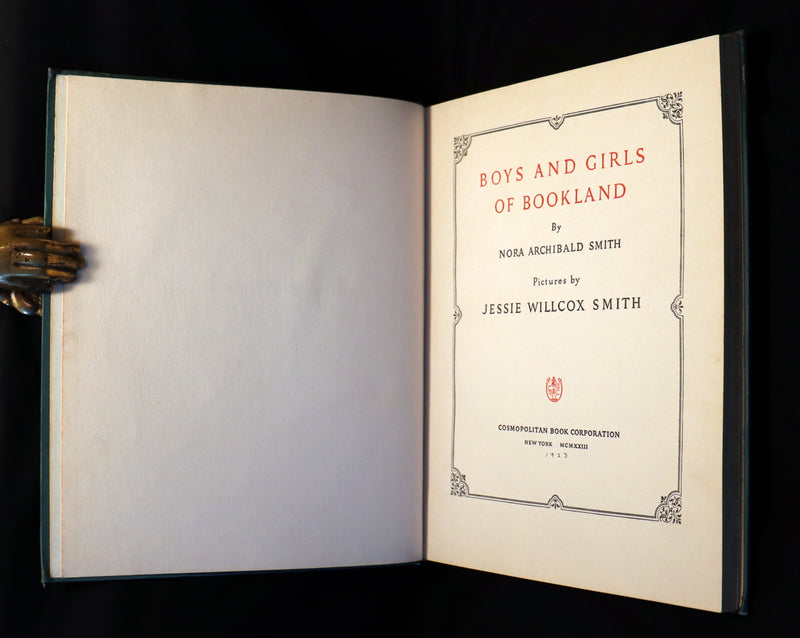 1923 Rare Book - Boys and Girls of BOOKLAND illustrated by Jessie Willcox Smith. 1st Edition.