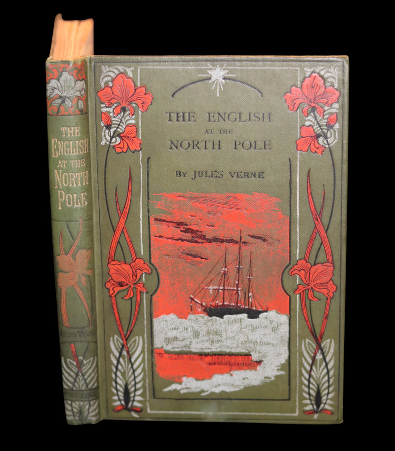 1899 Scarce Edition - JULES VERNE - The English at the North Pole.
