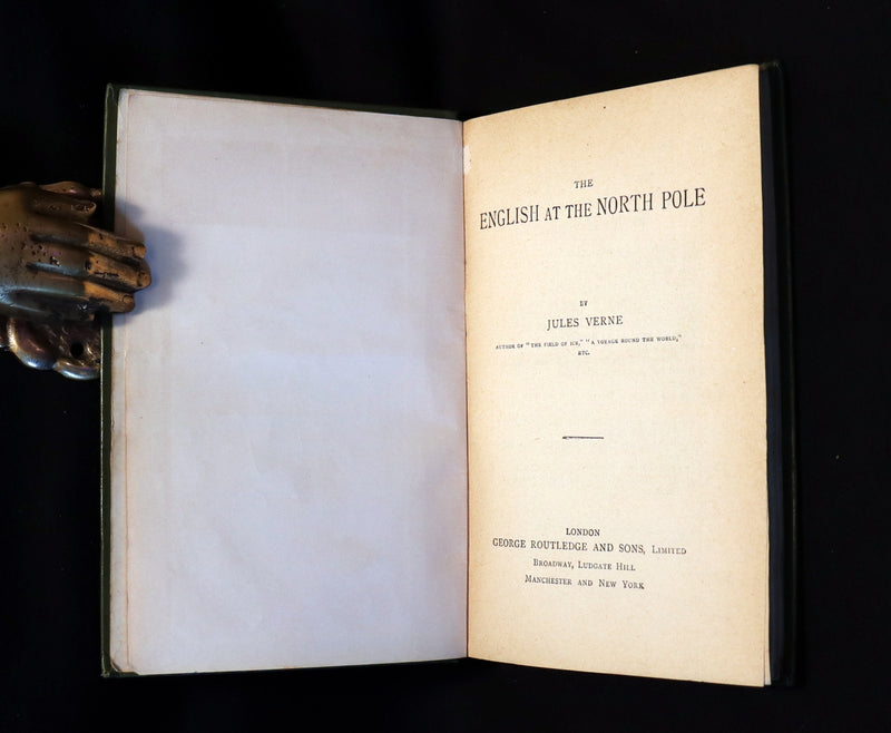 1899 Scarce Edition - JULES VERNE - The English at the North Pole.