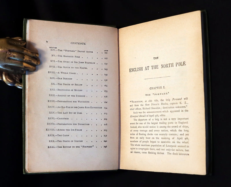 1899 Scarce Edition - JULES VERNE - The English at the North Pole.