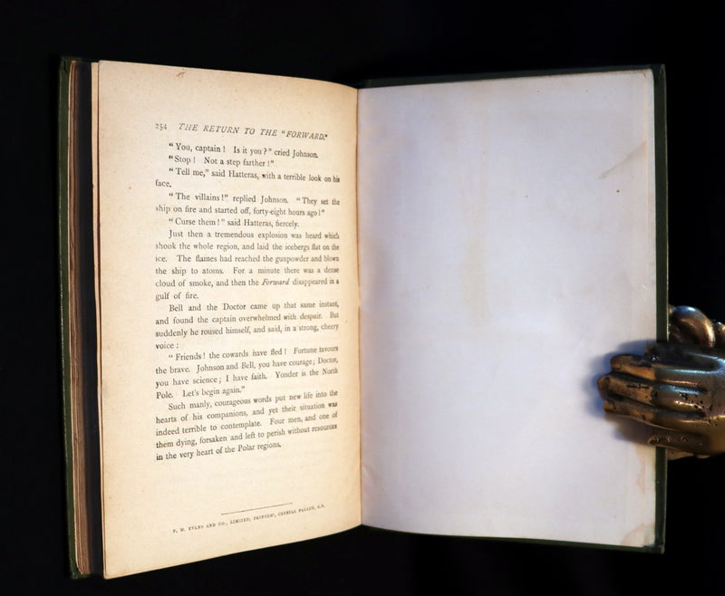 1899 Scarce Edition - JULES VERNE - The English at the North Pole.