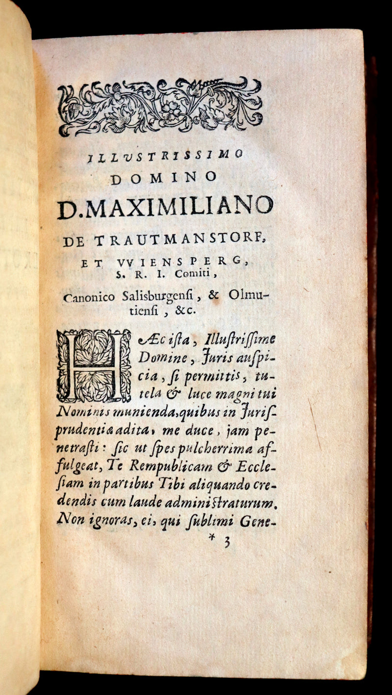 1692 Rare Law Book - INSTITUTIONES IMPERIALES EROTEMATIBUS DISTINCTÆ by Antonio Perez.
