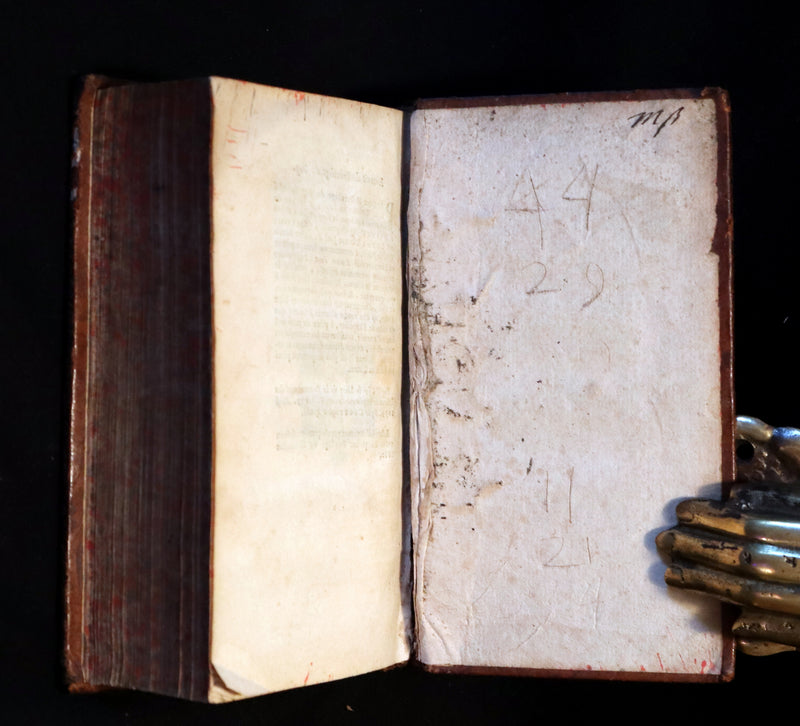 1692 Rare Law Book - INSTITUTIONES IMPERIALES EROTEMATIBUS DISTINCTÆ by Antonio Perez.