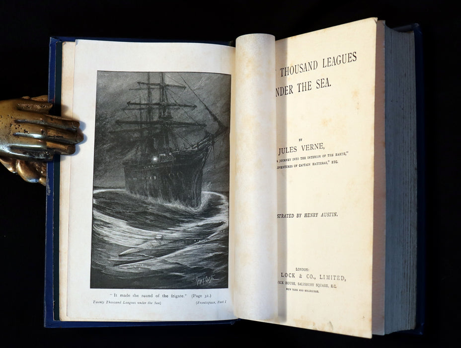 1905 Rare Book - Twenty Thousand Leagues Under the Sea by Jules Verne.