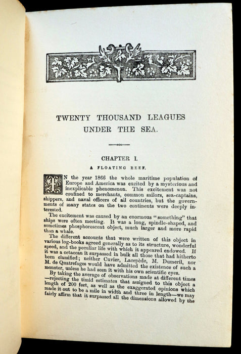 1905 Rare Book - Twenty Thousand Leagues Under the Sea by Jules Verne.