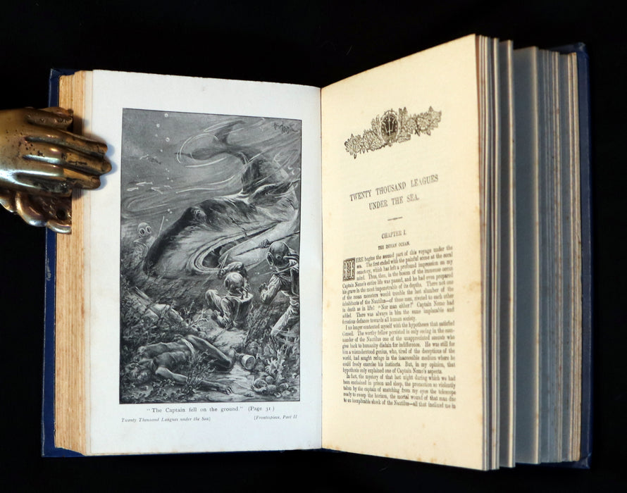 1905 Rare Book - Twenty Thousand Leagues Under the Sea by Jules Verne.