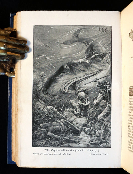 1905 Rare Book - Twenty Thousand Leagues Under the Sea by Jules Verne.