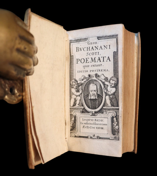 1628 Rare Book - GEORGII BUCHANANI SCOTI POEMATA - Scottish Poems by George Buchanan.