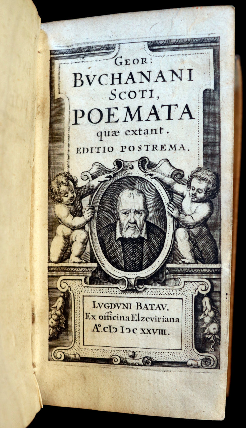 1628 Rare Book - GEORGII BUCHANANI SCOTI POEMATA - Scottish Poems by George Buchanan.