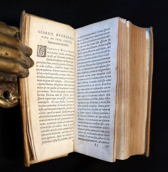 1628 Rare Book - GEORGII BUCHANANI SCOTI POEMATA - Scottish Poems by George Buchanan.
