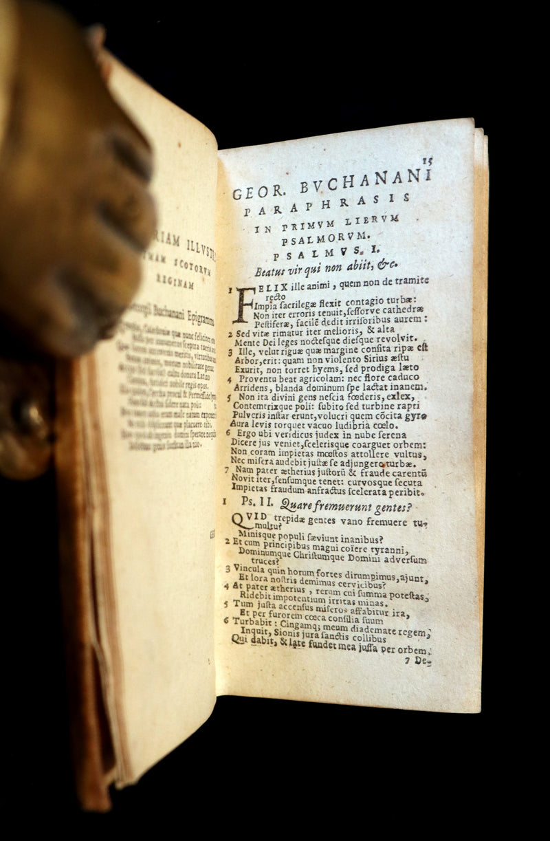 1628 Rare Book - GEORGII BUCHANANI SCOTI POEMATA - Scottish Poems by George Buchanan.