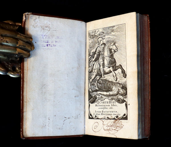 1633 Rare Latin Book - Histories of ALEXANDER the GREAT by Quintus Curtius Rufus.