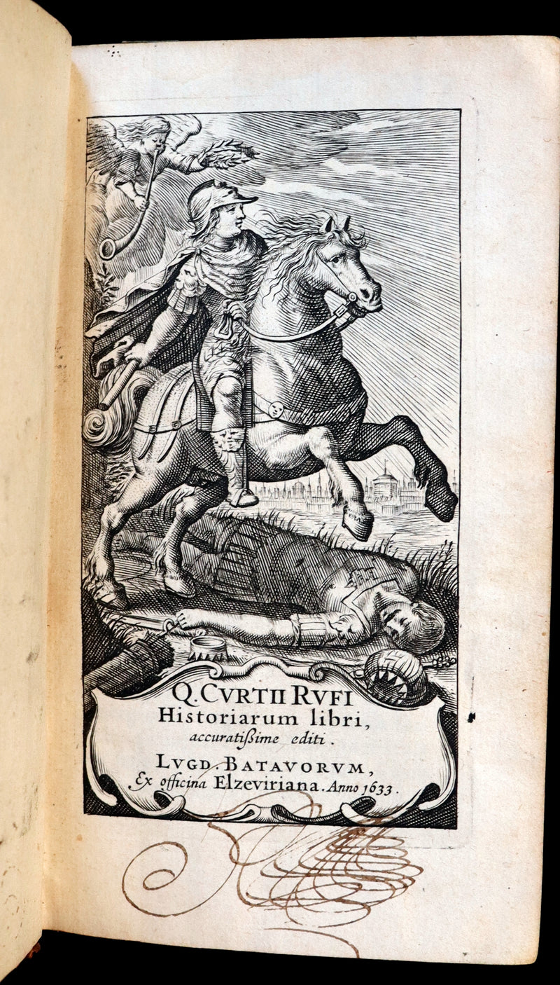 1633 Rare Latin Book - Histories of ALEXANDER the GREAT by Quintus Curtius Rufus.