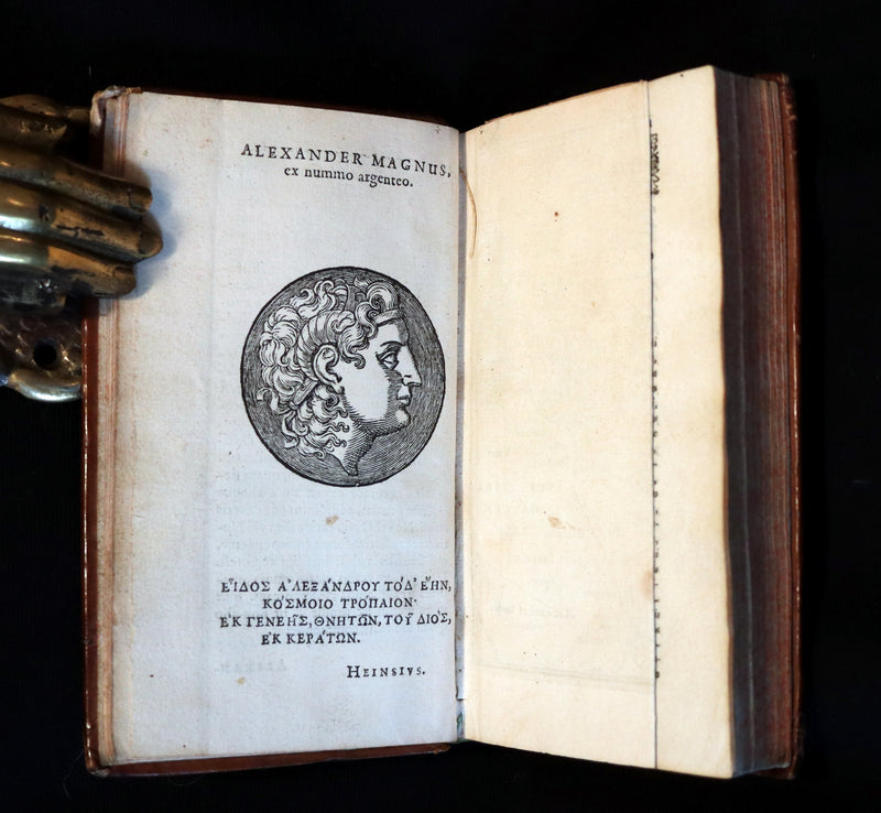 1633 Rare Latin Book - Histories of ALEXANDER the GREAT by Quintus Curtius Rufus.