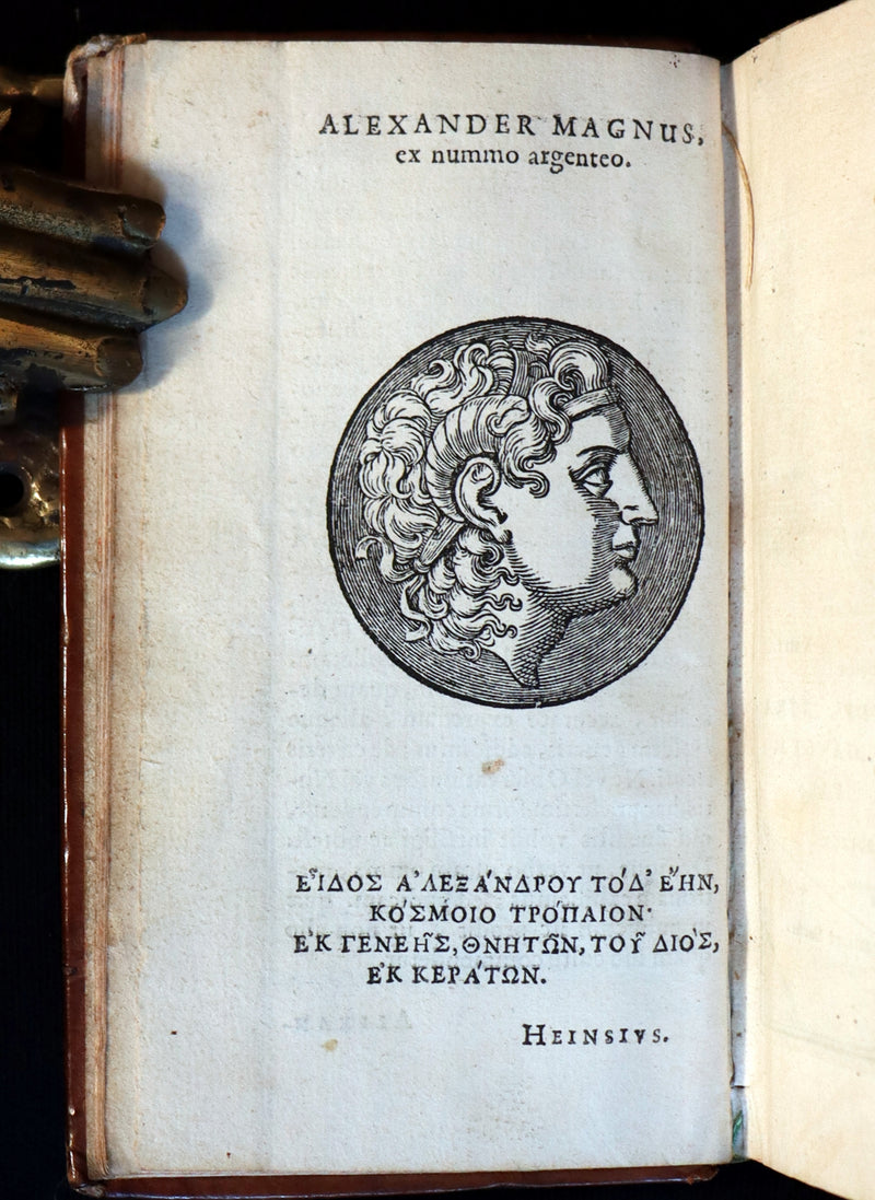 1633 Rare Latin Book - Histories of ALEXANDER the GREAT by Quintus Curtius Rufus.