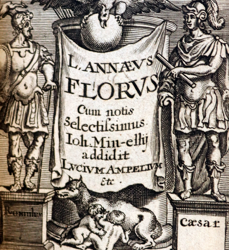 1683 Rare Latin Vellum Book - ROMAN HISTORY - Rerum Romanarum by Lucius Annaeus Florus.