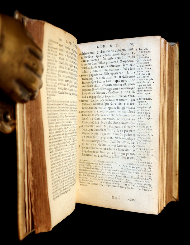 1683 Rare Latin Vellum Book - ROMAN HISTORY - Rerum Romanarum by Lucius Annaeus Florus.