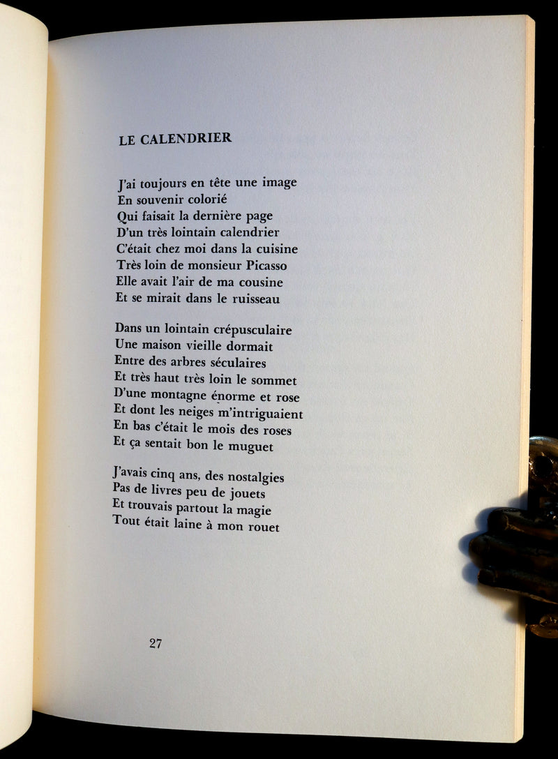 1971 Rare Book- Quebec Poet - Quand les bateaux s'en vont signed by Gilles VIGNEAULT.