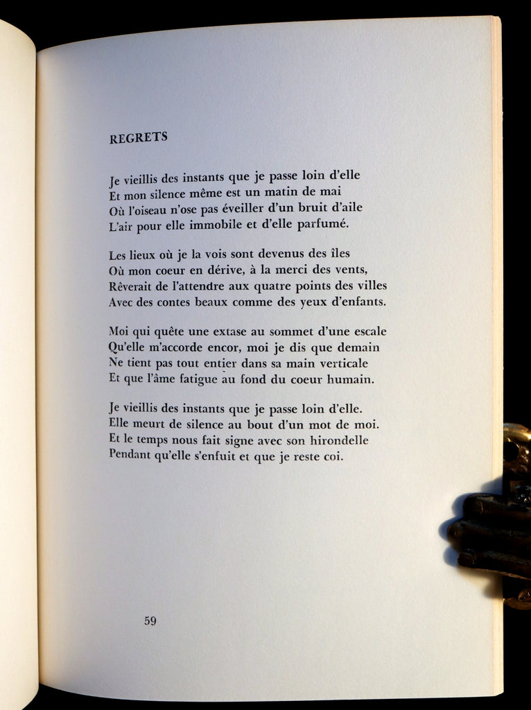 1971 Rare Book- Quebec Poet - Quand les bateaux s'en vont signed by Gi ...