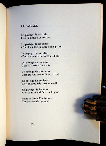 1971 Rare Book- Quebec Poet - Quand les bateaux s'en vont signed by Gilles VIGNEAULT.