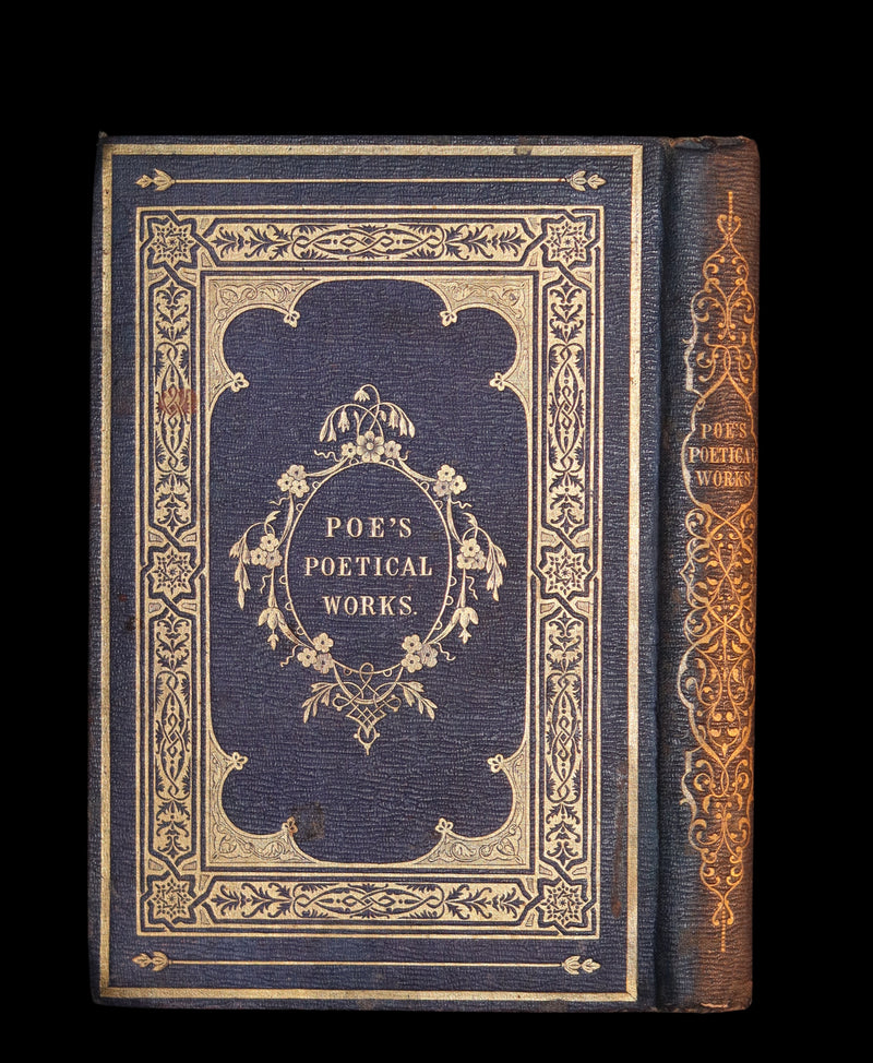 1852 Rare Illustrated Book - The Poetical Works of EDGAR ALLAN POE with a notice of his Life.