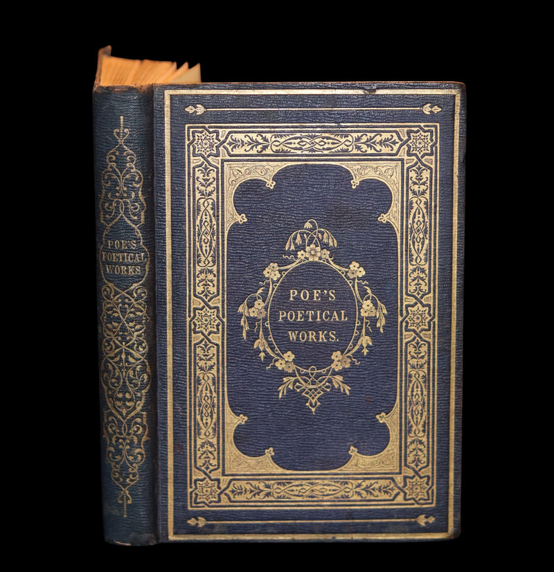1852 Rare Illustrated Book - The Poetical Works of EDGAR ALLAN POE with a notice of his Life.