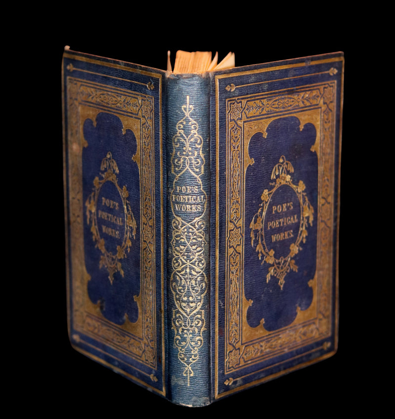 1852 Rare Illustrated Book - The Poetical Works of EDGAR ALLAN POE with a notice of his Life.