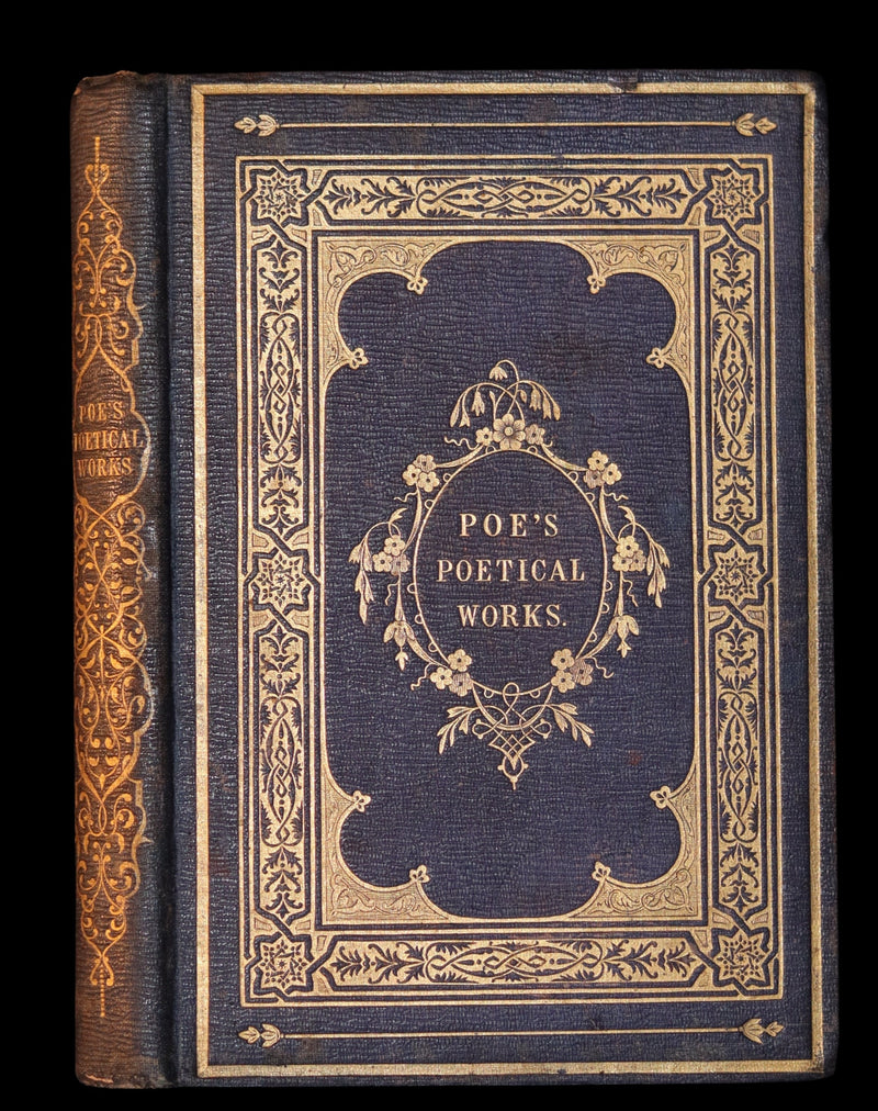 1852 Rare Illustrated Book - The Poetical Works of EDGAR ALLAN POE with a notice of his Life.