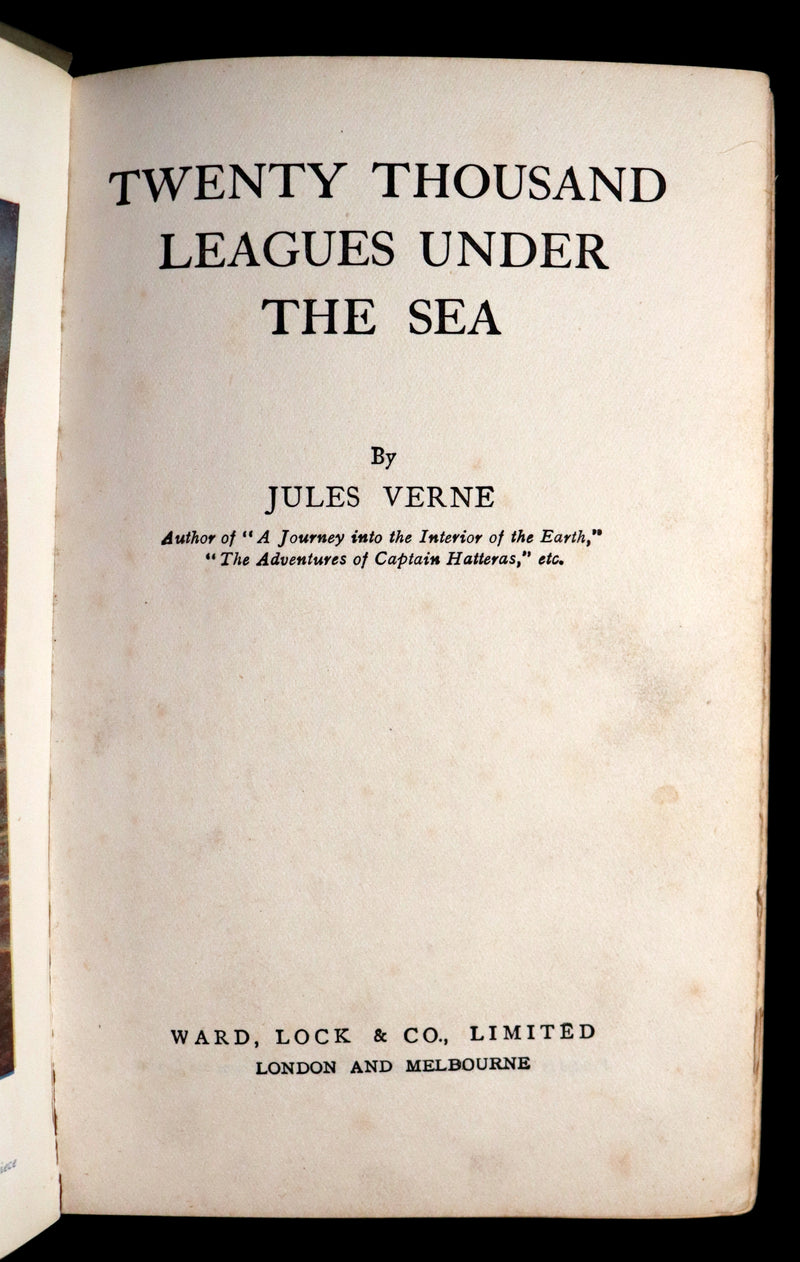1920 Scarce Edition - Twenty Thousand Leagues Under the Sea by Jules Verne.