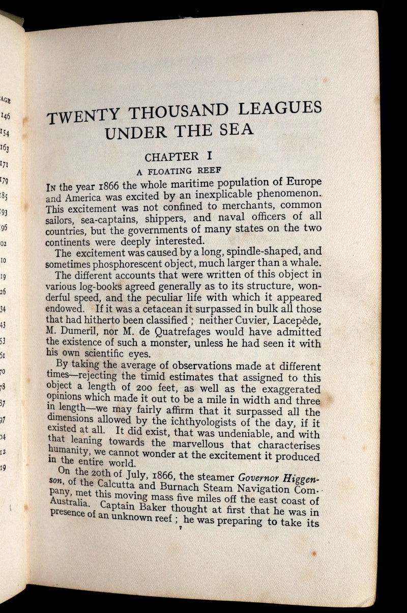 1920 Scarce Edition - Twenty Thousand Leagues Under the Sea by Jules Verne.
