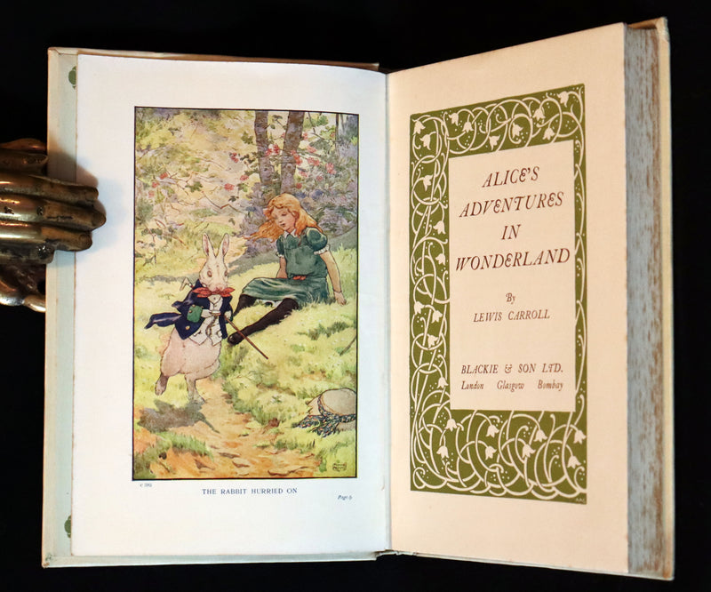 1920 Rare Book - Alice's Adventures in Wonderland Illustrated in color by Frank Adams.