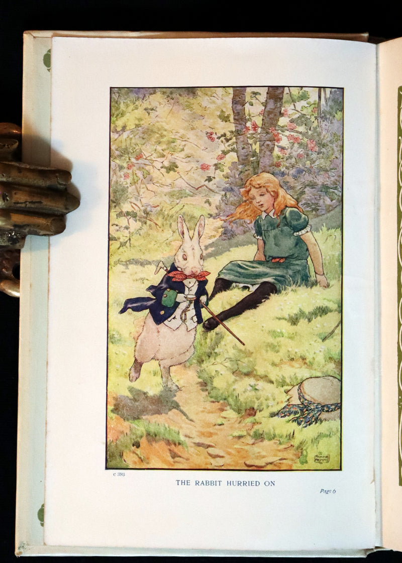 1920 Rare Book - Alice's Adventures in Wonderland Illustrated in color by Frank Adams.