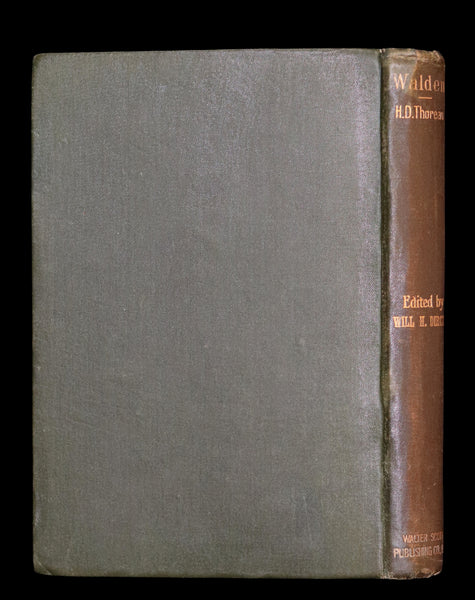 1886 Rare Victorian Book - WALDEN by Henry David THOREAU With Introductory Note by Will H. Dircks.