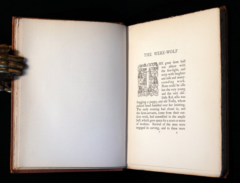 1896 Rare First Edition Book on Werewolves - THE WERE-WOLF by Clemence Housman.