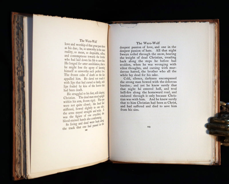 1896 Rare First Edition Book on Werewolves - THE WERE-WOLF by Clemence Housman.