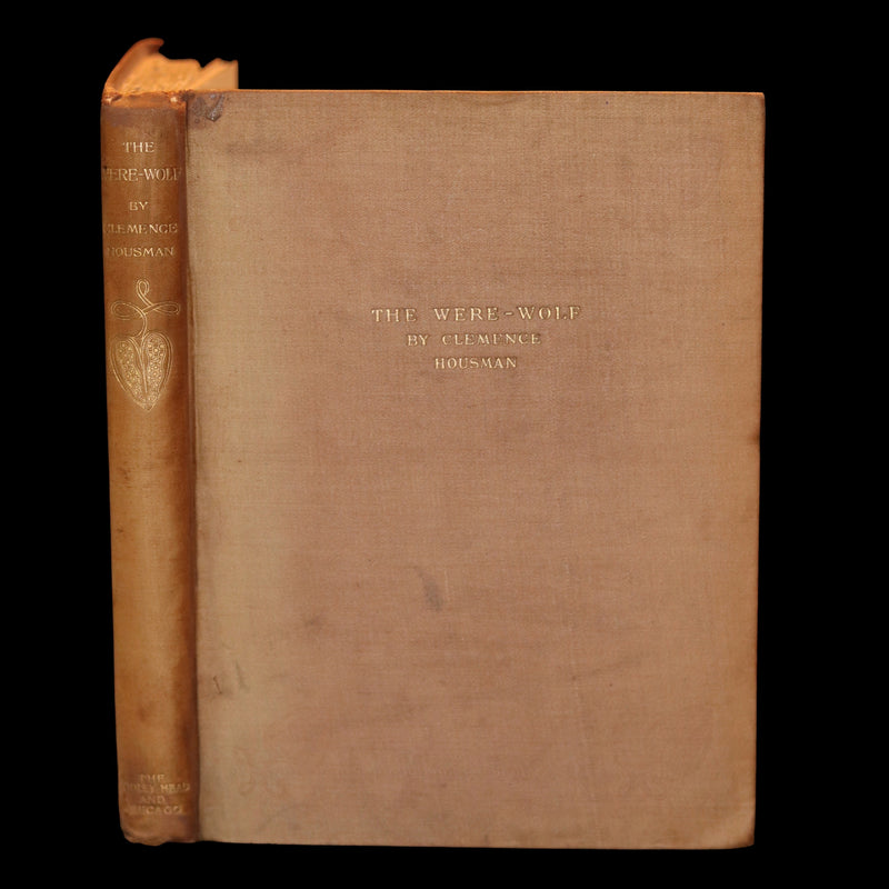 1896 Rare First Edition Book on Werewolves - THE WERE-WOLF by Clemence Housman.