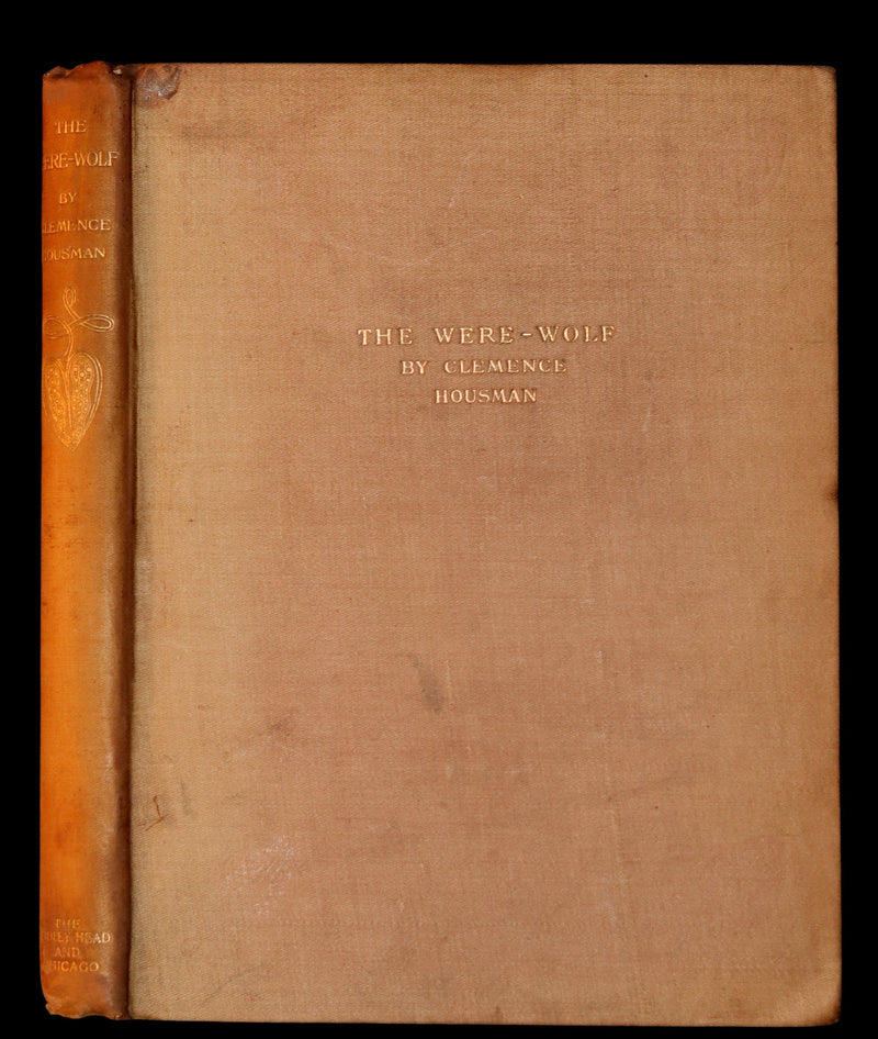 1896 Rare First Edition Book on Werewolves - THE WERE-WOLF by Clemence Housman.