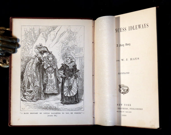 1880 Scarce Victorian Book - The Princess Idleways Fairy Story by Mrs. Hays. Illustrated.