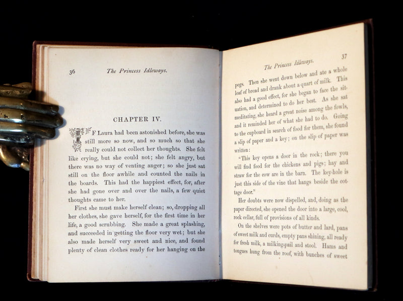 1880 Scarce Victorian Book - The Princess Idleways Fairy Story by Mrs. Hays. Illustrated.