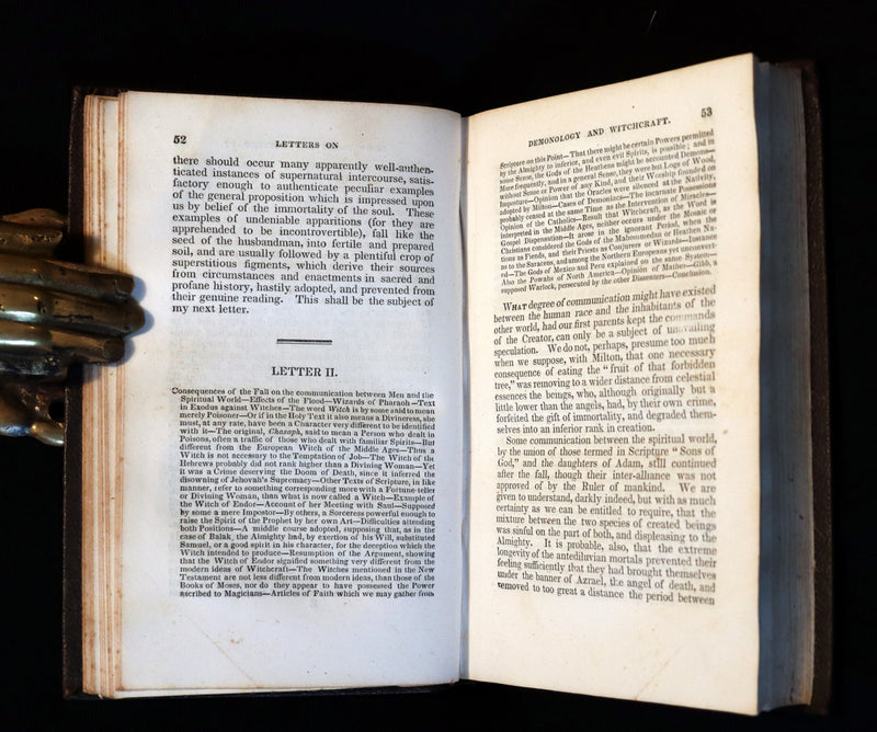 1855 Rare Book - Letters on Demonology and Witchcraft - WITCHES & FAIRIES by Walter Scott.